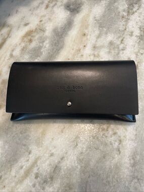 Rag & Bone New York Black Flip Sunglasses/Glasses Case